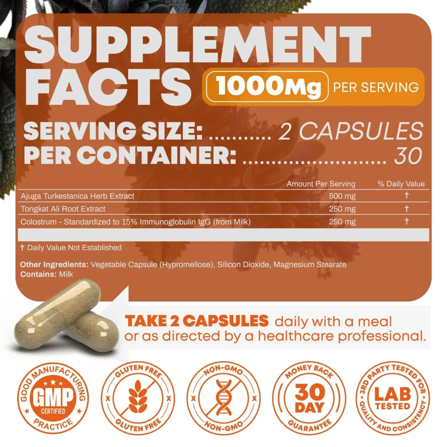 Teylox - Alpha Stack Turkesterone + Tongkat Ali + Fadogia Agrestis