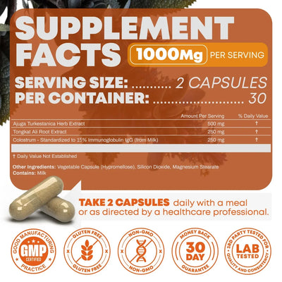 Teylox - Alpha Stack Turkesterone + Tongkat Ali + Fadogia Agrestis